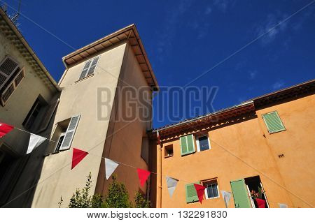 Frejus; France - april 16 2016 : old house in the city center
