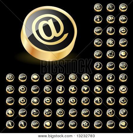 Grande collezione di vettore di icone web