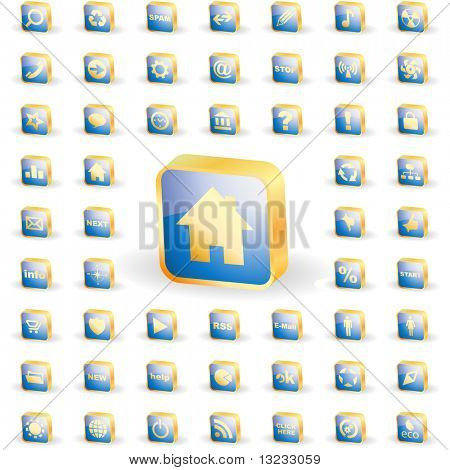 Grande collezione di vettore di icone web