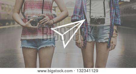 Paper Airplane Rocket Launce Growth Success Startup Concept