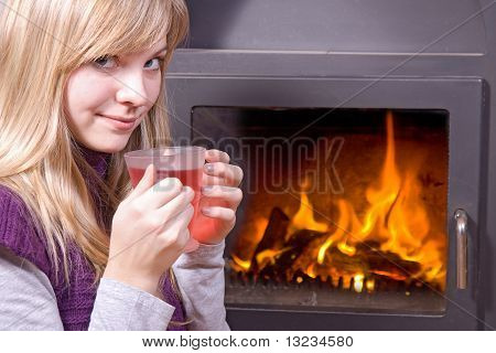 beber chá de menina