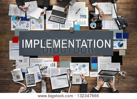 Implementation Achieve Effect Installing Perform Concept