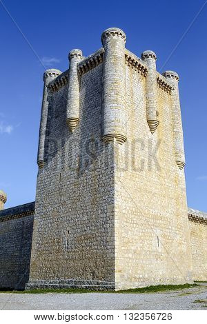 Castle Communards Torrelobaton in Valladolid Spain. Declared Historical Heritage in 1949