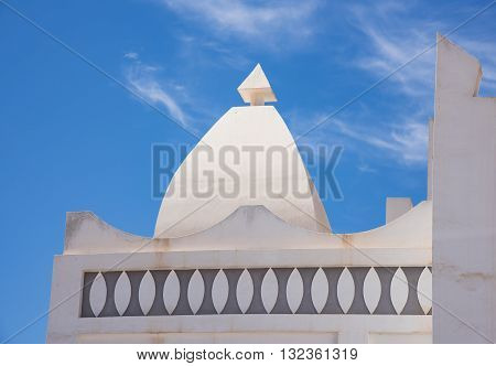 Detail of Masjid Aqeel Mosque in Salalah Oman. The mosque was originally built in 1779 making it one of the oldest mosques in Salalah.