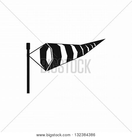 Windsock icon in simple style isolated on white background
