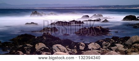 Soft focus slow shutterspeed Monterey Bay California