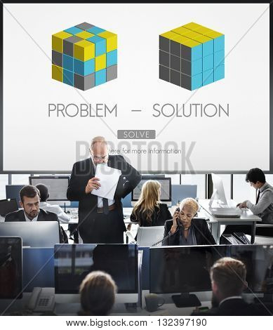 Problem Solution Strategy Trouble Difficulty Ideas Concept