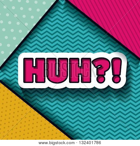 pop art message design, vector illustration eps10 graphic