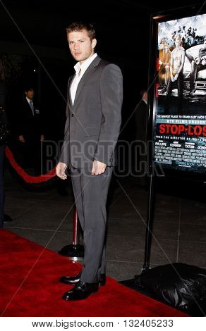 Ryan Phillippe at the Los Angeles premiere of 'STOP-LOSS' held at the DGA Theater in Hollywood, USA on March 17, 2008.