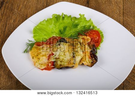 Vegerables Baked With Cheese