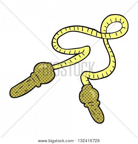 freehand drawn cartoon skipping rope
