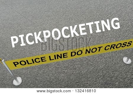 Pickpocketing Police Concept