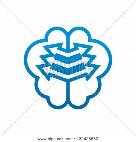 Design Abstract cloud Icon symbol shape vector Template