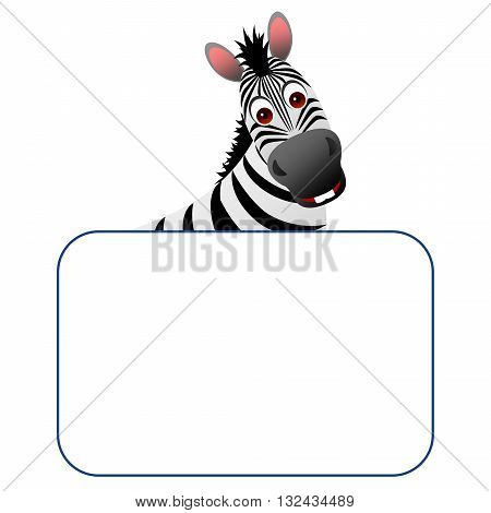 Clipart picture of a crocodile cartoon character holding a blank board.