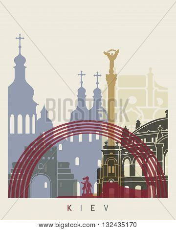 Kiev Skyline Poster