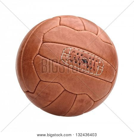 vintage leather classic fooball ball
