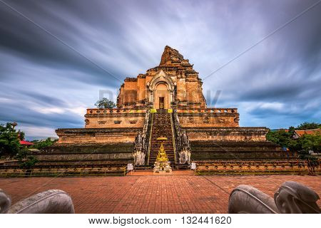 Chiang Mai, Thailand at Wat Chedi Luang.
