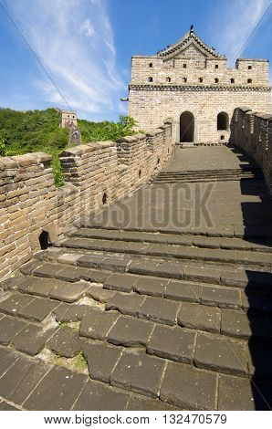 view of the Simatai Great Wall of China, Beijing, China