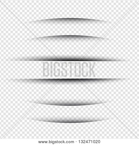 Line Shadow - Website Design Elements on Isolated Background