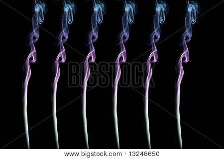 Repetitive smoke art