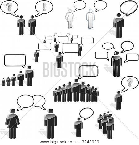 Concetto di business del discorso. Illustrazione vettoriale.