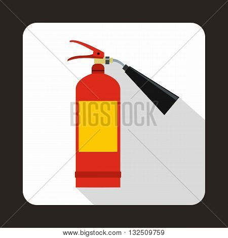 Fire extinguisher icon in flat style on a white background