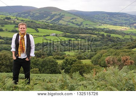 SOUTH WALES - OCT 17: Author and illustrator Lorin Morgan-Richards on August 3, 2013 outside of Tredegar, Wales, UK.