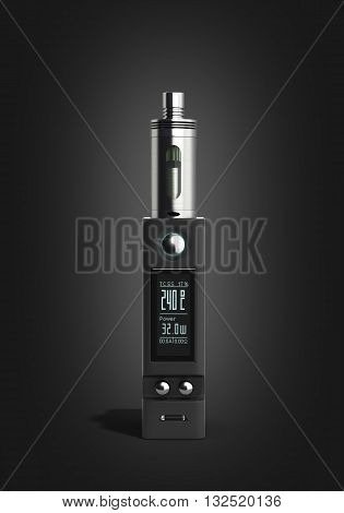 Electronic Cigaretts Device Box Mod To Smokeless Smoking 3D Render On Gradient