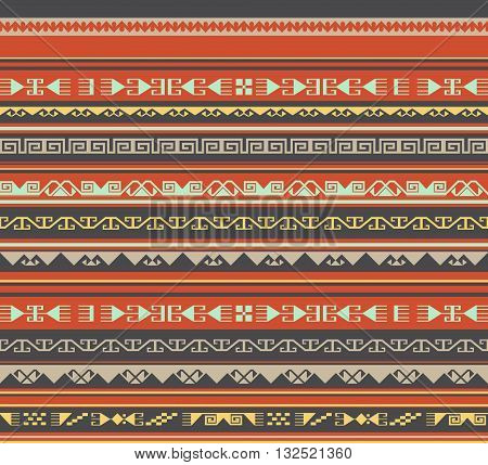 Asian ornaments. Seamless background. Historically ornamental of nomadic east people. It based on real Kazakh art.