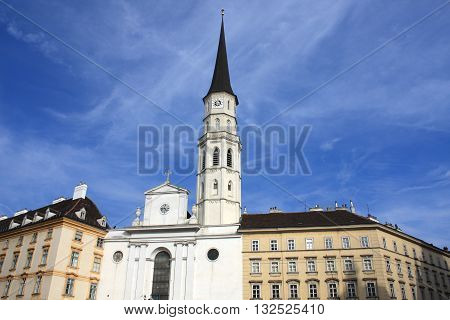St. Michael's Church at Michaelerplatz Vienna Austria