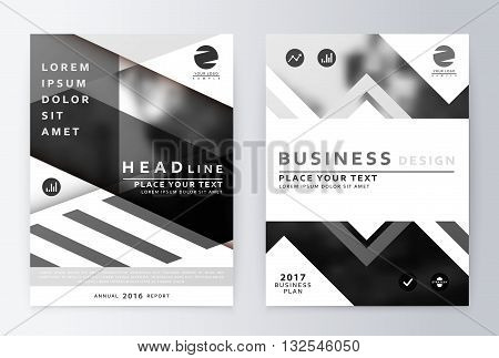 Gray annual Report Brochure. A4 Vector. Annual report design of the first and last page . Business brochure. Catalog Cover. Cover design Report Annual. sover design Report. Business sover design.