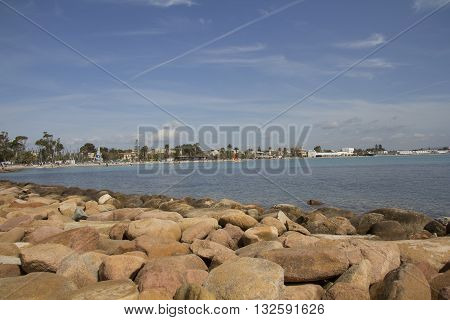 CAGLIARI: Overview of the tourist port of Marina Piccola - Sardinia