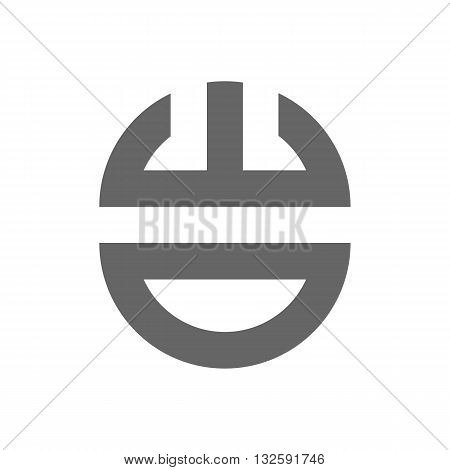 Abstract computer mouse vector illustration isolated on white background.