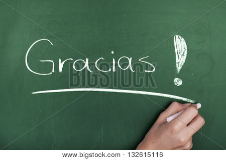Gracias / Thank you in spanish language