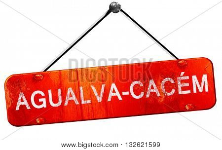 Agualva-cacem, 3D rendering, a red hanging sign