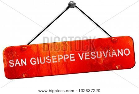 San giuseppe vesuviano, 3D rendering, a red hanging sign