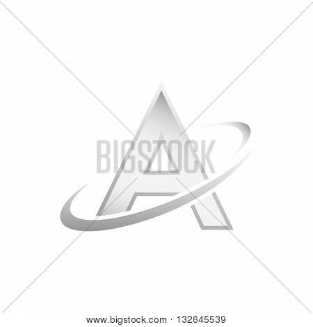 Atomic concept icon 3d isolated on white vector non-expanded stroke on plate eps 10