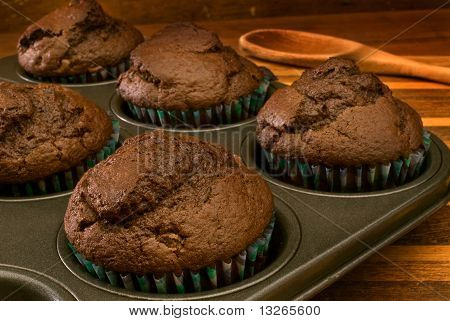 Chokolade Muffins i Tin