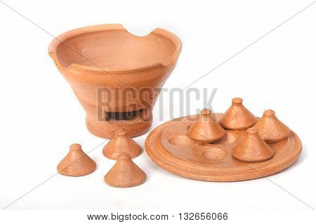Miniature clay pottery in koh Kret island thailand