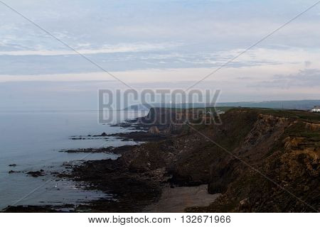 View From The Coastal Path Between Widemouth Bay And Bude