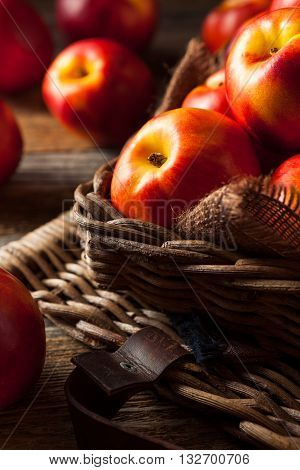 Healthy Organic Raw Ripe Nectarines