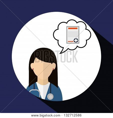 Medical care concept with icon design, vector illustration 10 eps graphic.