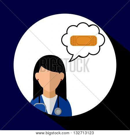 Medical care concept with icon design, vector illustration 10 eps graphic.
