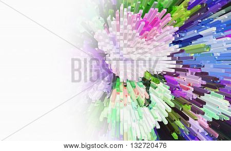 Color Texture Background, Abstract ,color Extrusion  Blocks And Pyramids,  Abstract Colorful 3D Extr