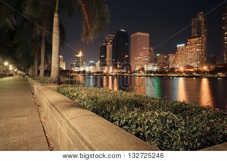 Bangkok Night And Benchakitti Park