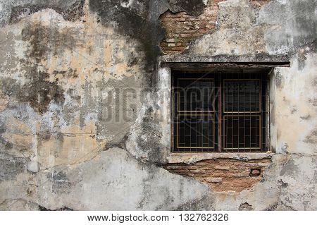 Cracked concrete wall texture background. Material comstruction.