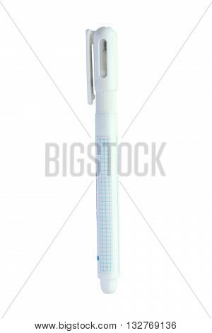 correcting fluid isolated on white color background