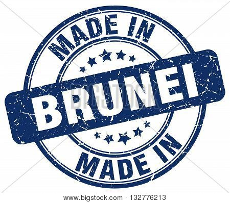 made in Brunei blue round vintage stamp.Brunei stamp.Brunei seal.Brunei tag.Brunei.Brunei sign.Brunei. 