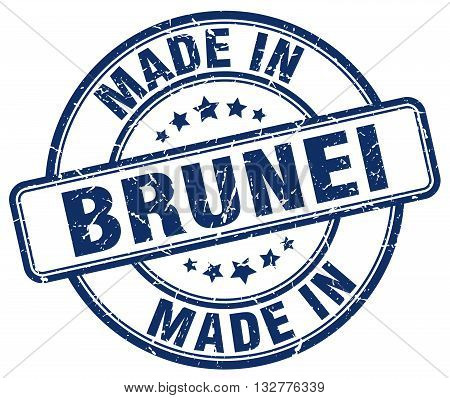 made in Brunei blue round vintage stamp.Brunei stamp.Brunei seal.Brunei tag.Brunei.Brunei sign.Brunei.Brunei label.stamp.made.in.made in.