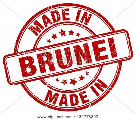 made in Brunei red round vintage stamp.Brunei stamp.Brunei seal.Brunei tag.Brunei.Brunei sign.Brunei.Brunei label.stamp.made.in.made in.